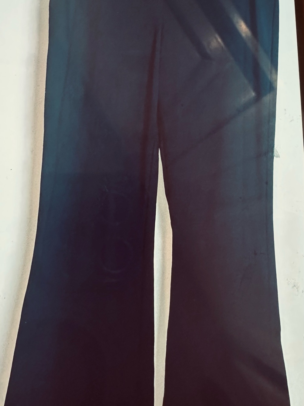 H&M women black Wide-Leg Dress Pants size large